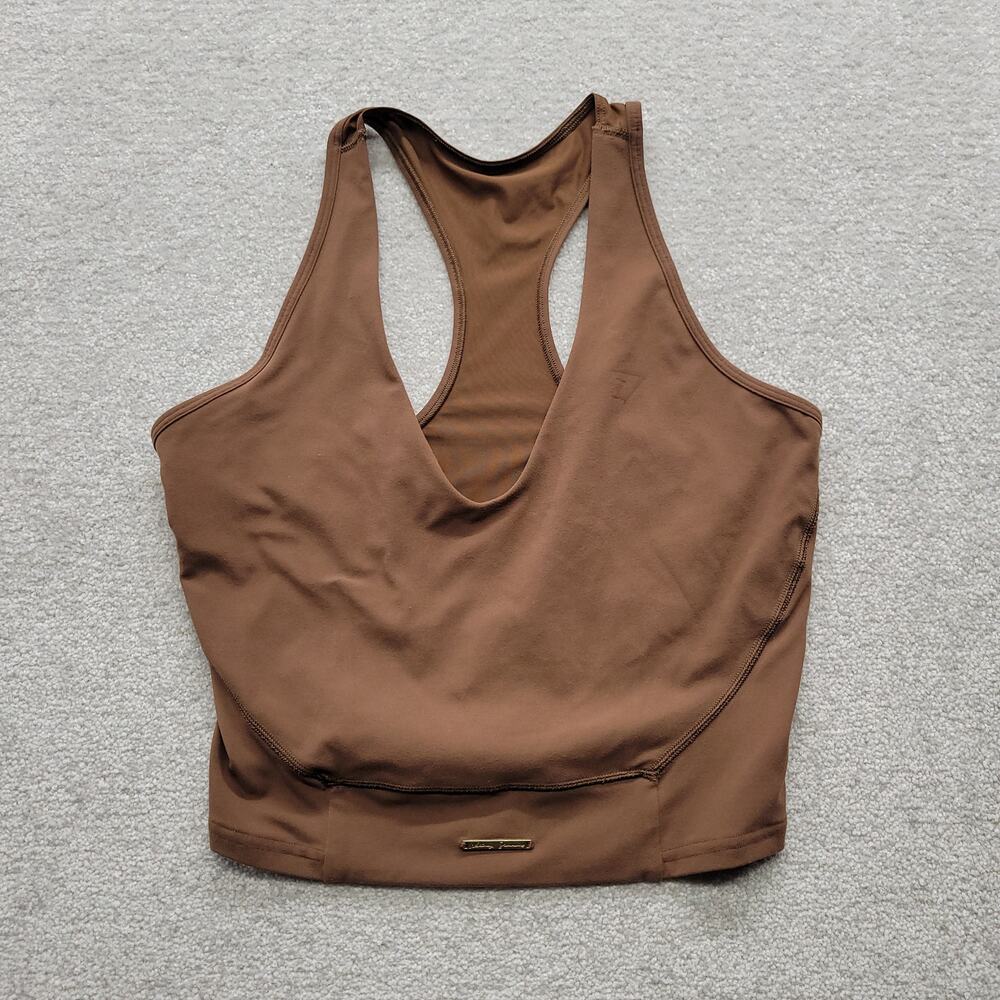 Gymshark Women’s Medium Brown Racerback Workout Tank Top Athletic Gym